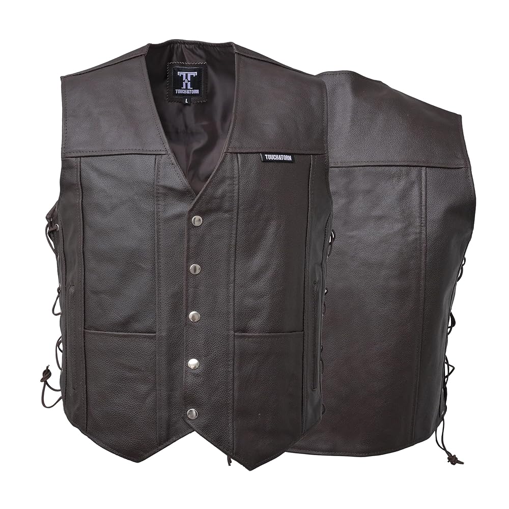 トップス magliano reversible leather vest NORU Ika CCW Leather Vest – Ride NORU